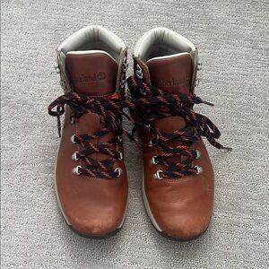 Timberland Men's Tan Leather Hiking Boots